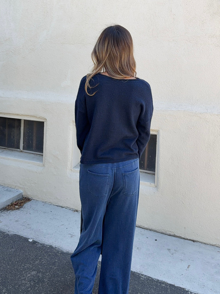 Entourage Knit Denim Pant in Indigo by Z SUPPLY