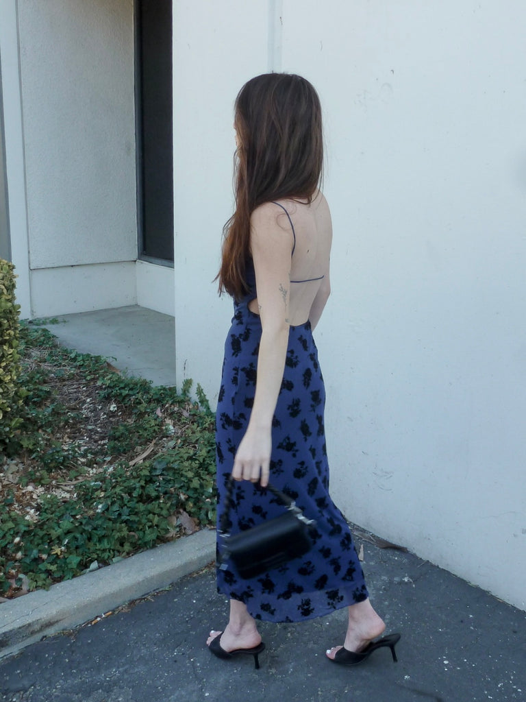 Alondra Midi Dress in Midnight