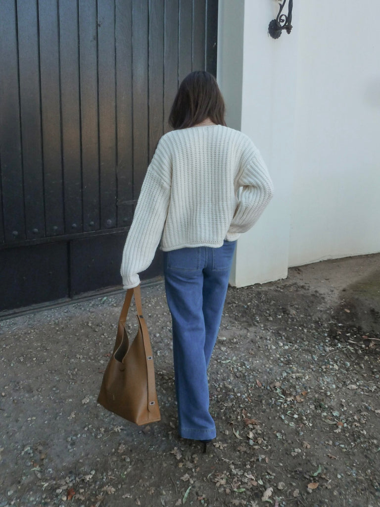 Camden Cardigan in Ivory