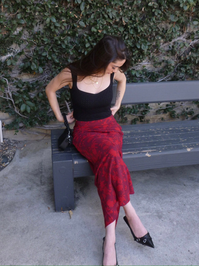 Scarlet Rose Maxi Skirt