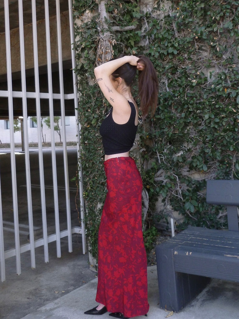 Scarlet Rose Maxi Skirt