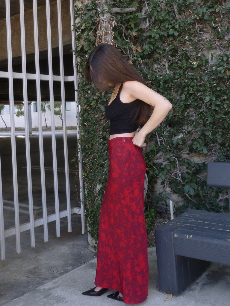 Scarlet Rose Maxi Skirt