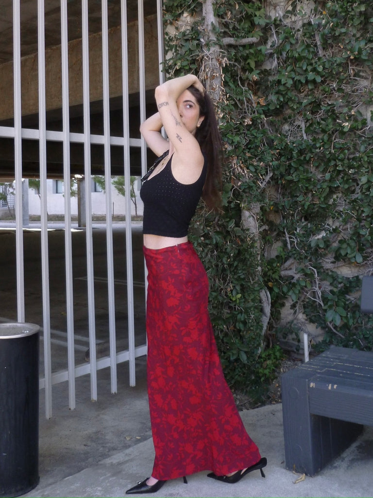 Scarlet Rose Maxi Skirt