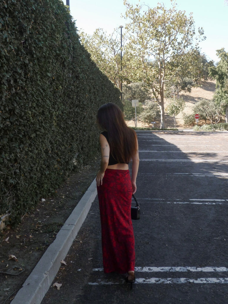 Scarlet Rose Maxi Skirt