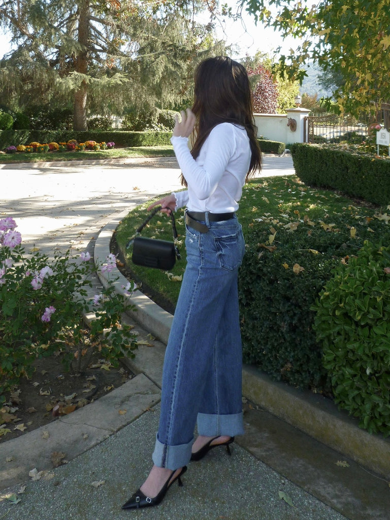 Kris Baggy Wide Leg Jeans in Indigo