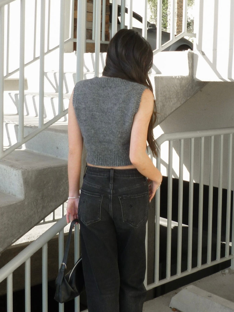 Sinclaire Cropped Sweater Vest