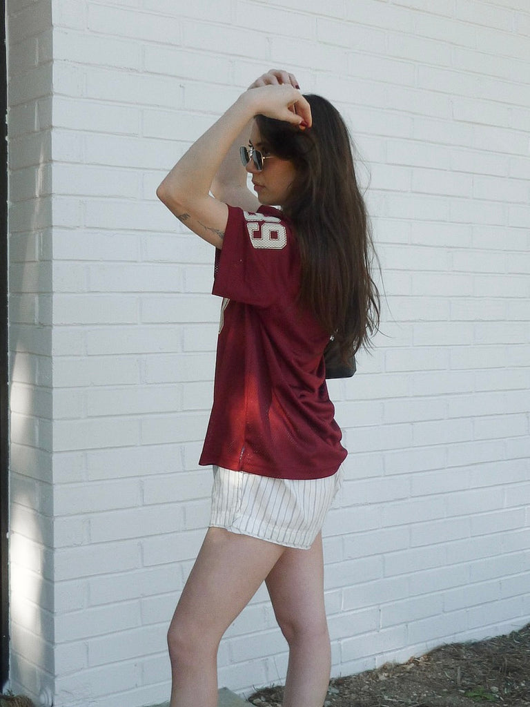 Athlete Tee in Burgundy