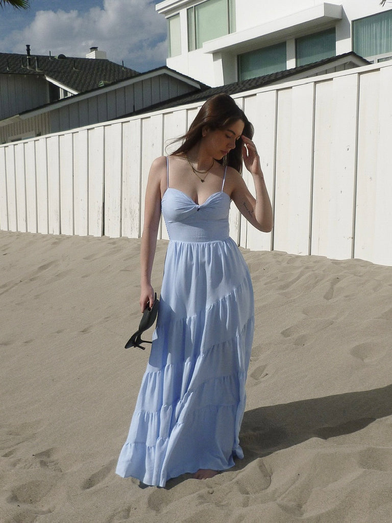 Toulouse Maxi Dress in Baby Blue