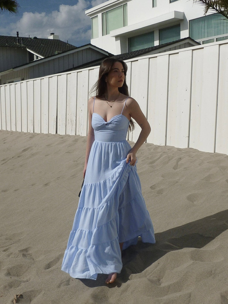 Toulouse Maxi Dress in Baby Blue