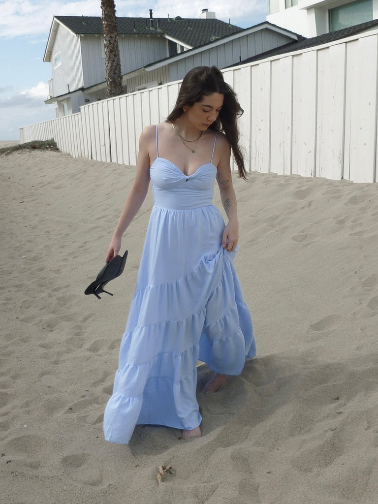 Toulouse Maxi Dress in Baby Blue