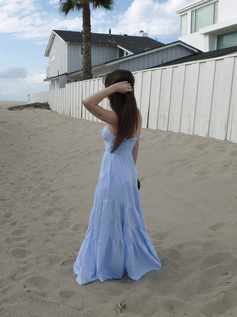 Toulouse Maxi Dress in Baby Blue