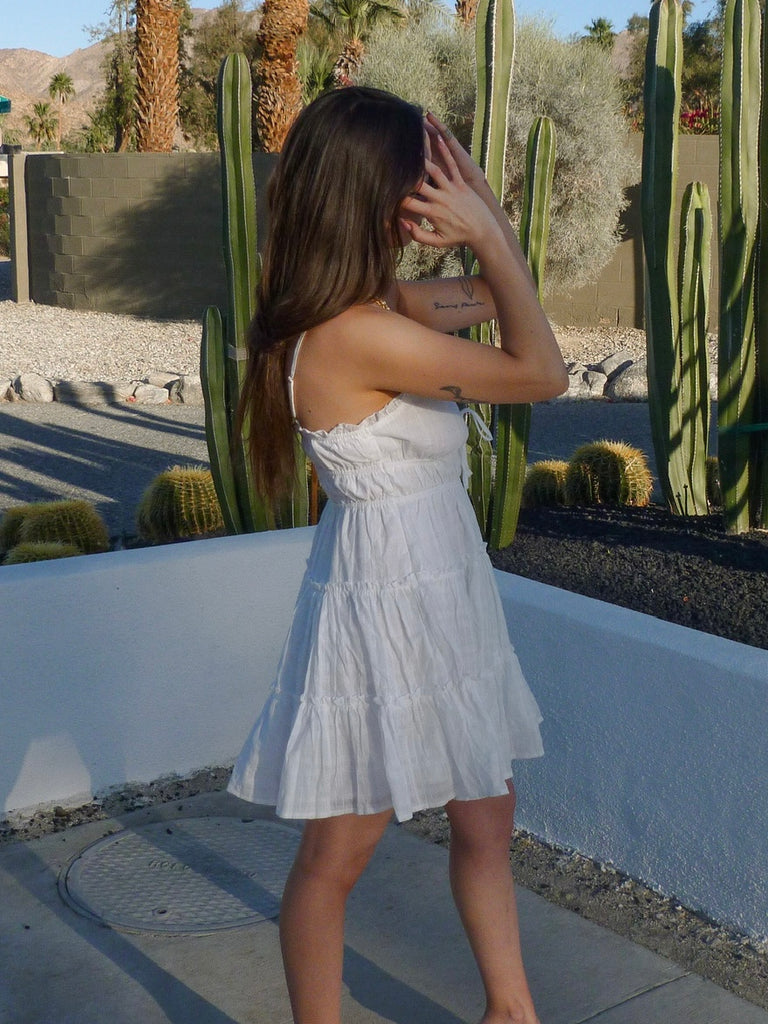 Evie Sun Dress in White