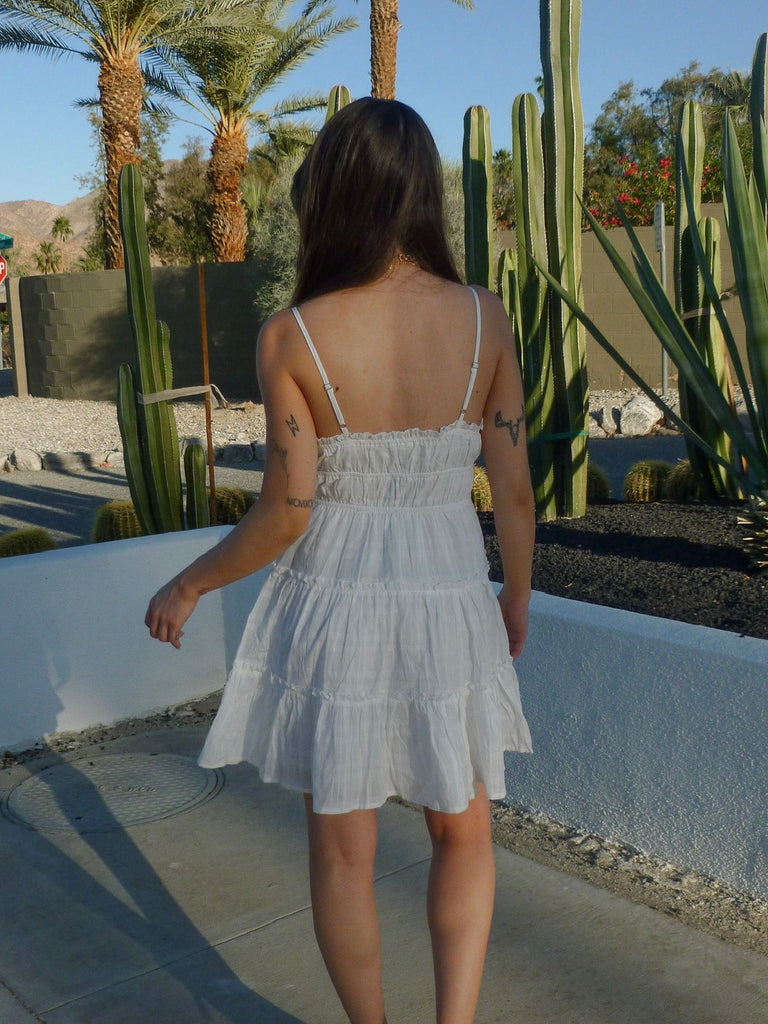 Evie Sun Dress in White