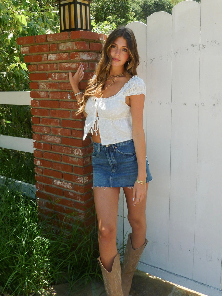 Chase Denim Mini Skirt