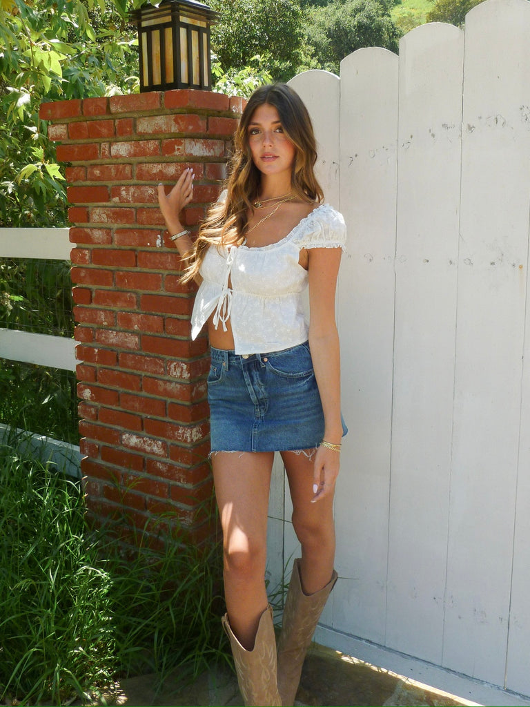 Chase Denim Mini Skirt