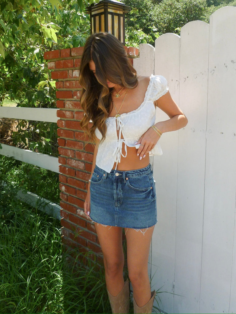 Chase Denim Mini Skirt