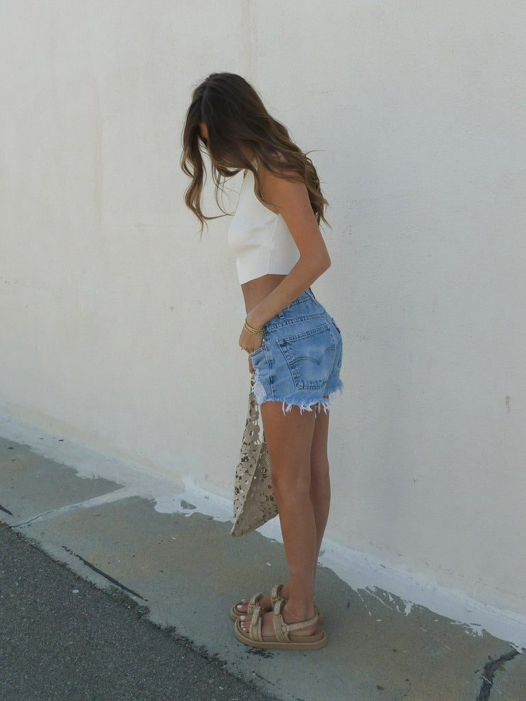 Kensie Knit Vest in White