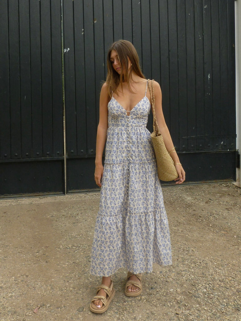 Perfect Day Floral Print Maxi Dress