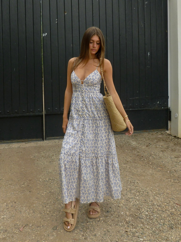 Perfect Day Floral Print Maxi Dress