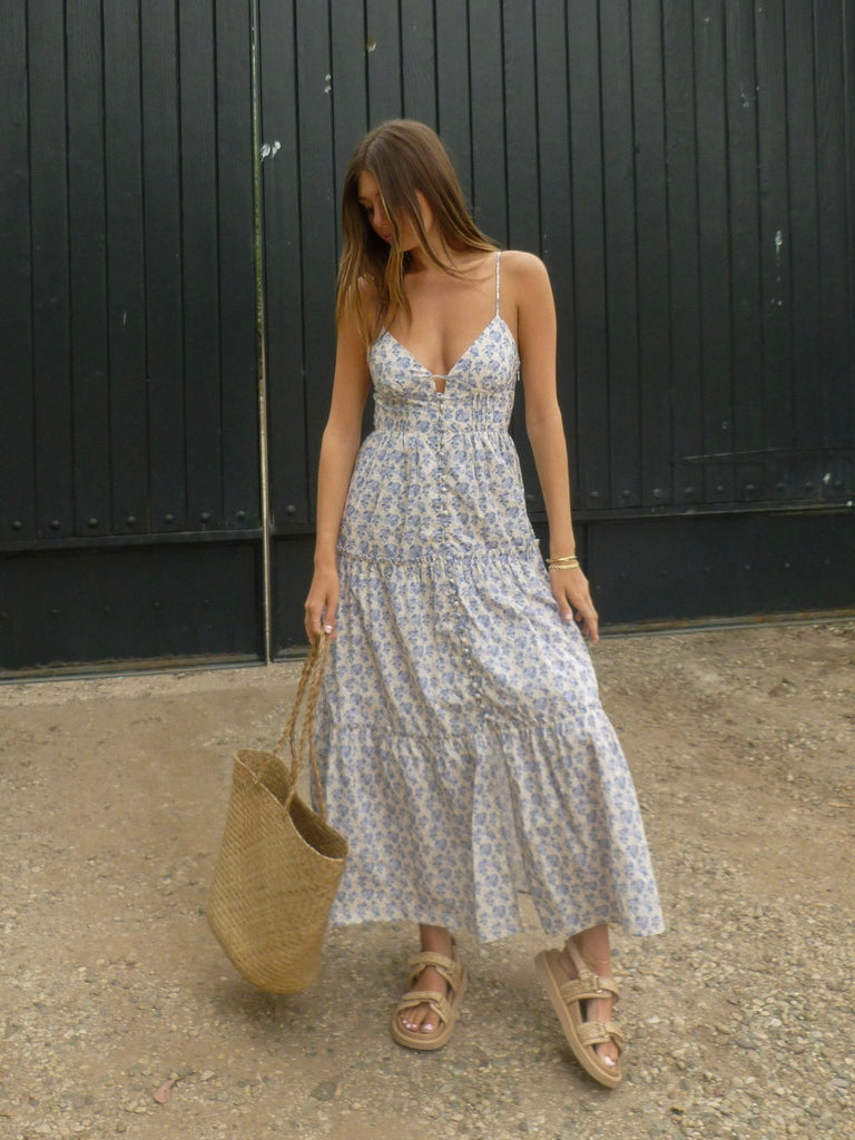 Perfect Day Floral Print Maxi Dress