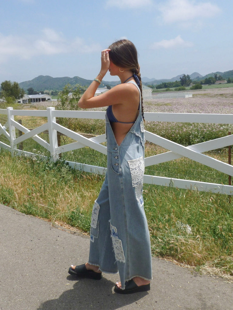 Patchwork Overalls