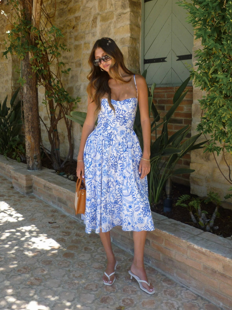 Fran Floral Print Midi Dress