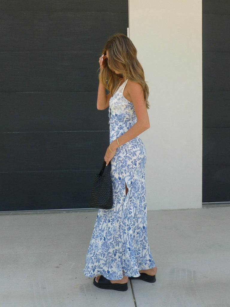 Love Story Maxi Dress in Blue