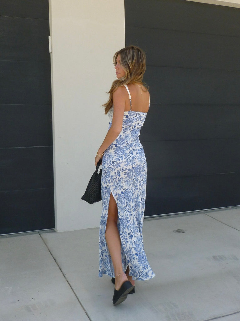 Love Story Maxi Dress in Blue