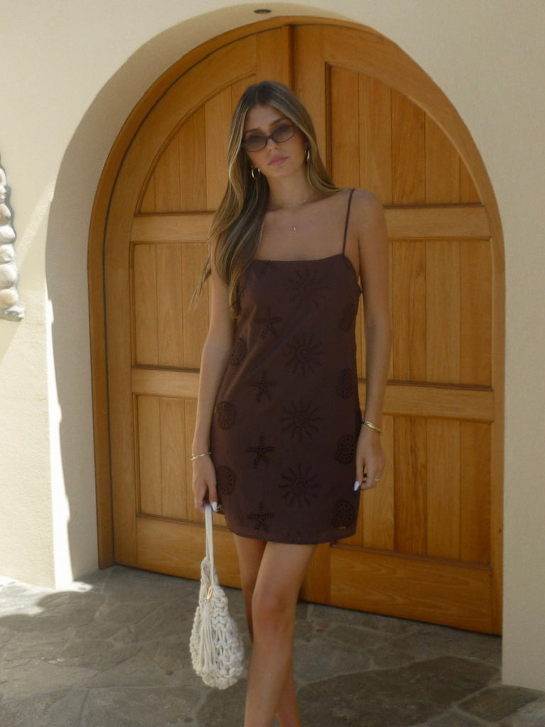 Seaside Dress in Lava