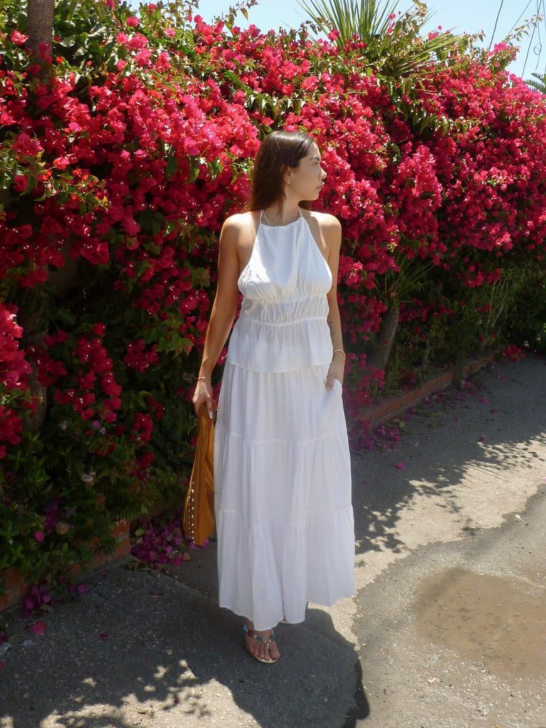 Tuscany Maxi Skirt in White