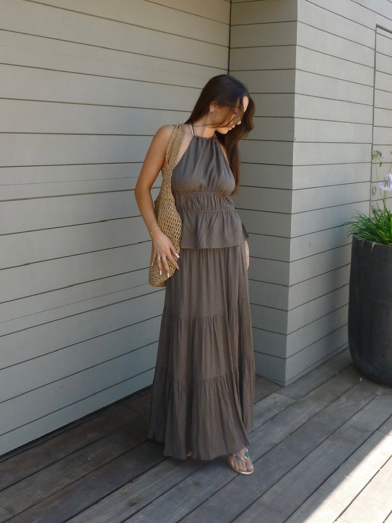 Tuscany Halter Top in Espresso