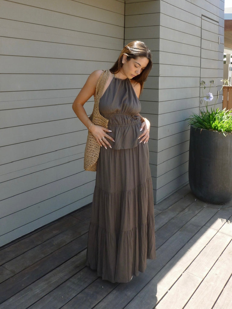 Tuscany Halter Top in Espresso