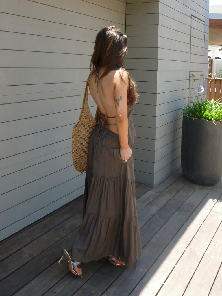 Tuscany Halter Top in Espresso