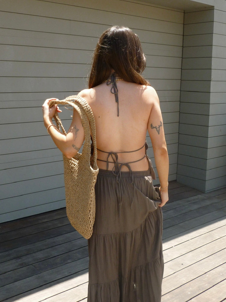Tuscany Halter Top in Espresso