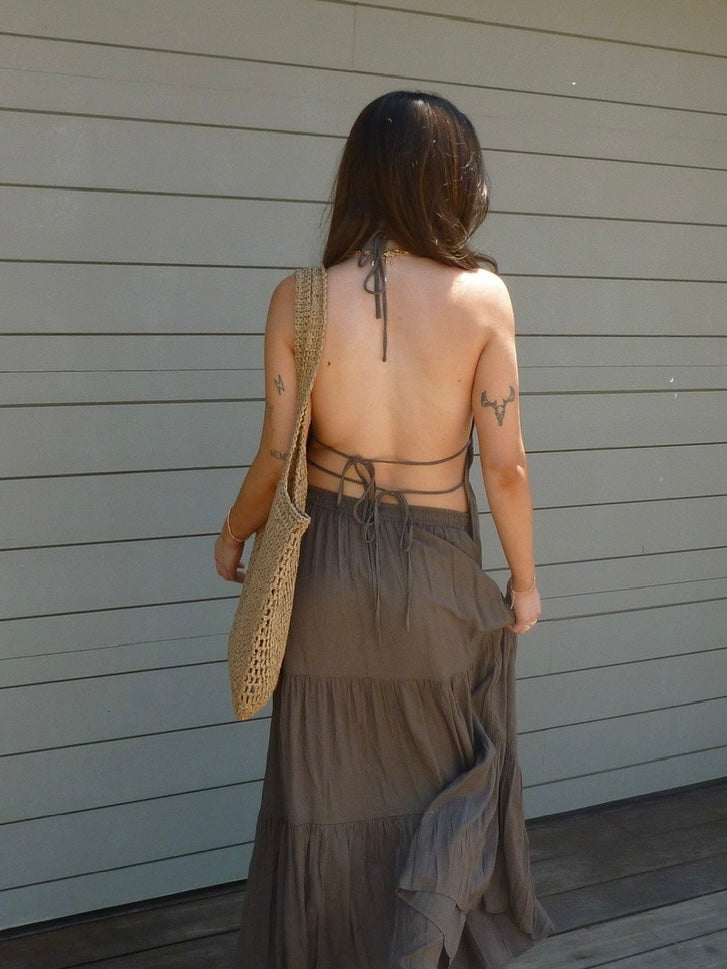 Tuscany Halter Top in Espresso