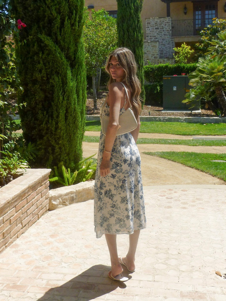Glenda Floral Print Midi Dress