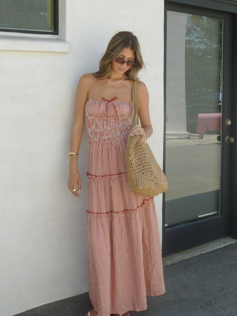 Darlin' Gingham Maxi Dress