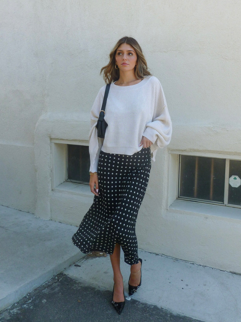 Monte Knit Sweater in Natural
