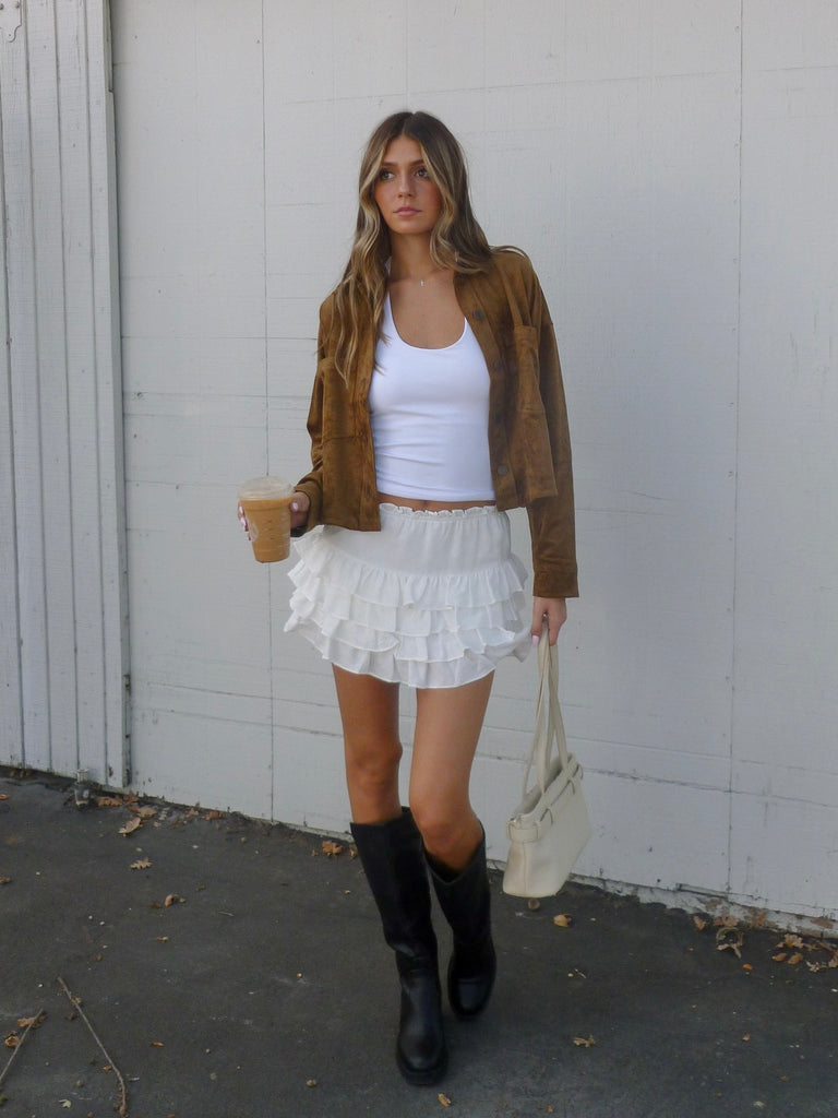 Meredith Skirt in White