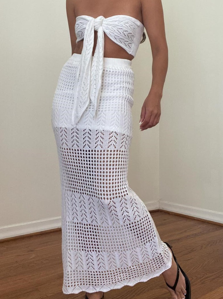 Ibiza Crochet Set in White
