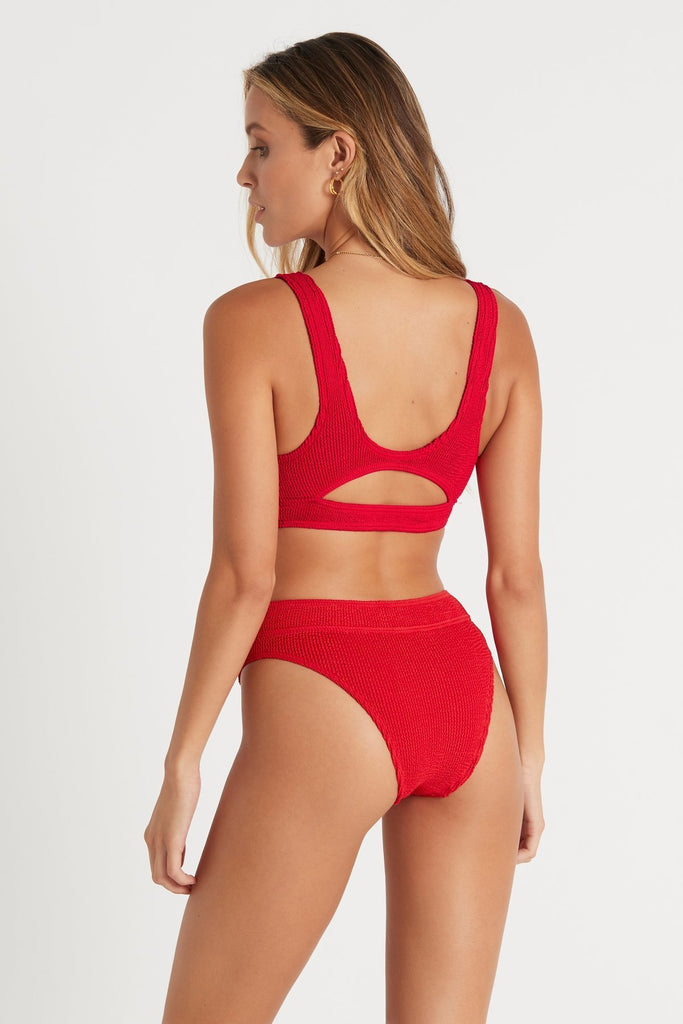 Savannah Bikini Brief in Baywatch Red by BOUND