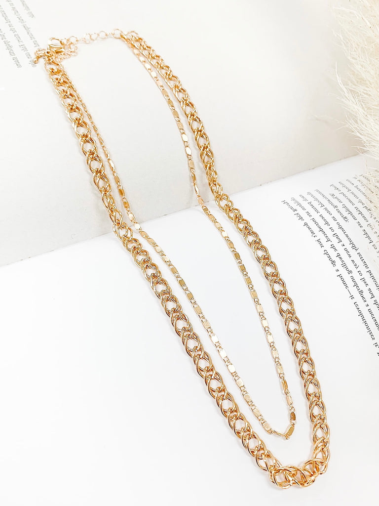Lyric Double Chain Necklace