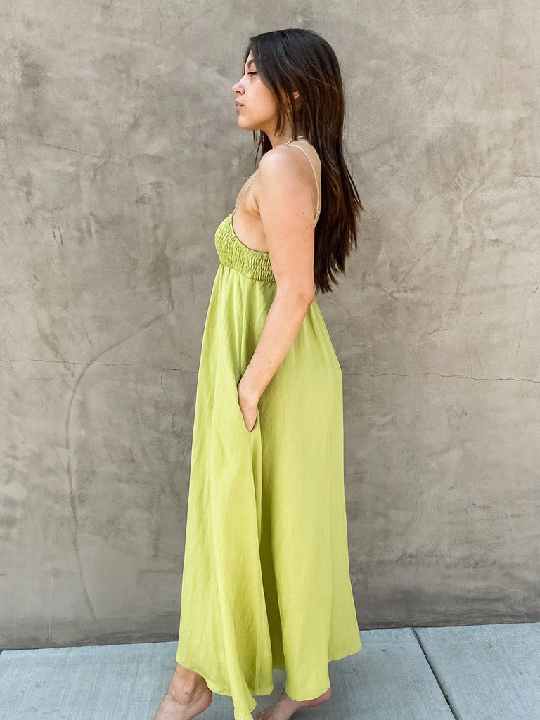 Lana Maxi Dress in Lime