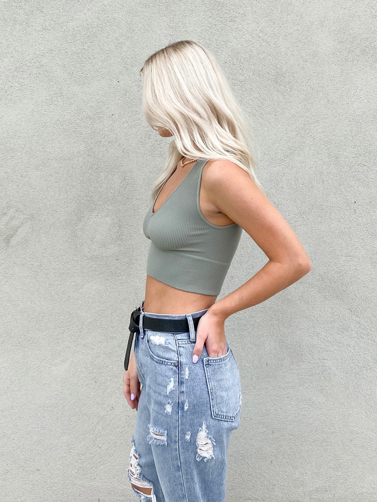Form & Fit Tank in Sage