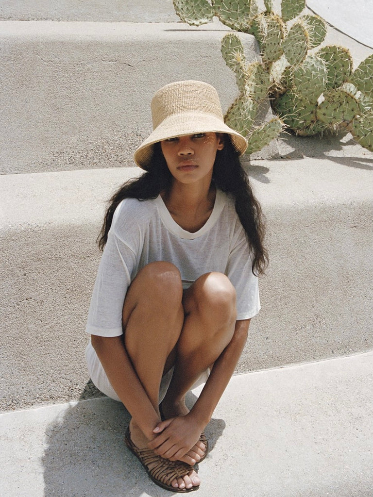 Inca Bucket Hat in Natural by LACK OF COLOR