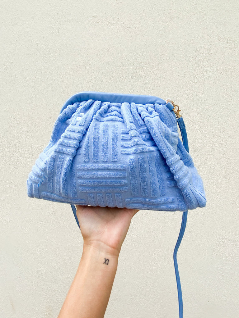 The Terry Clutch in Blue