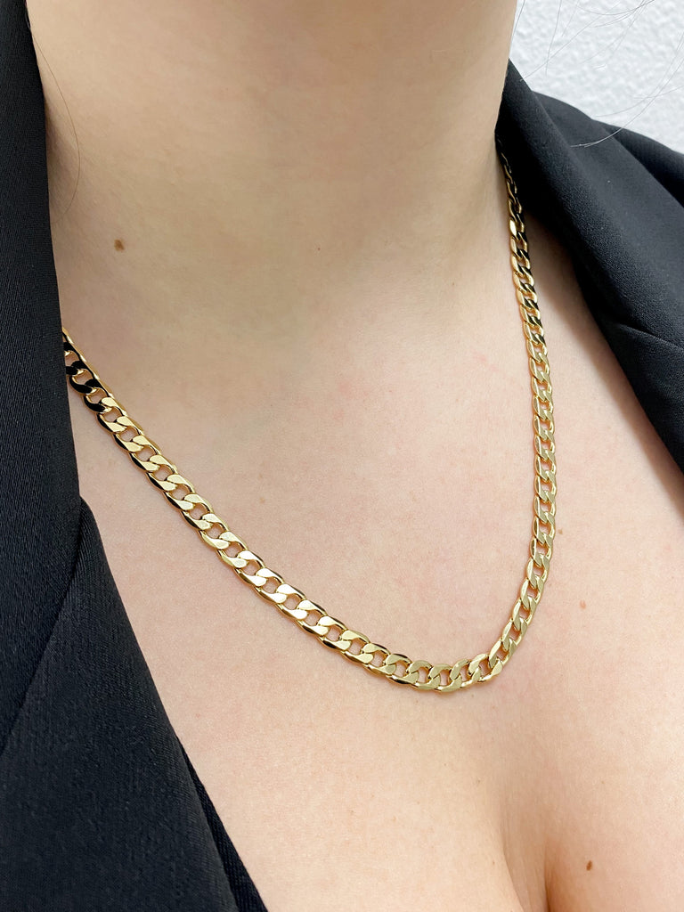 Gold Plated Devon Curb Chain in Gold