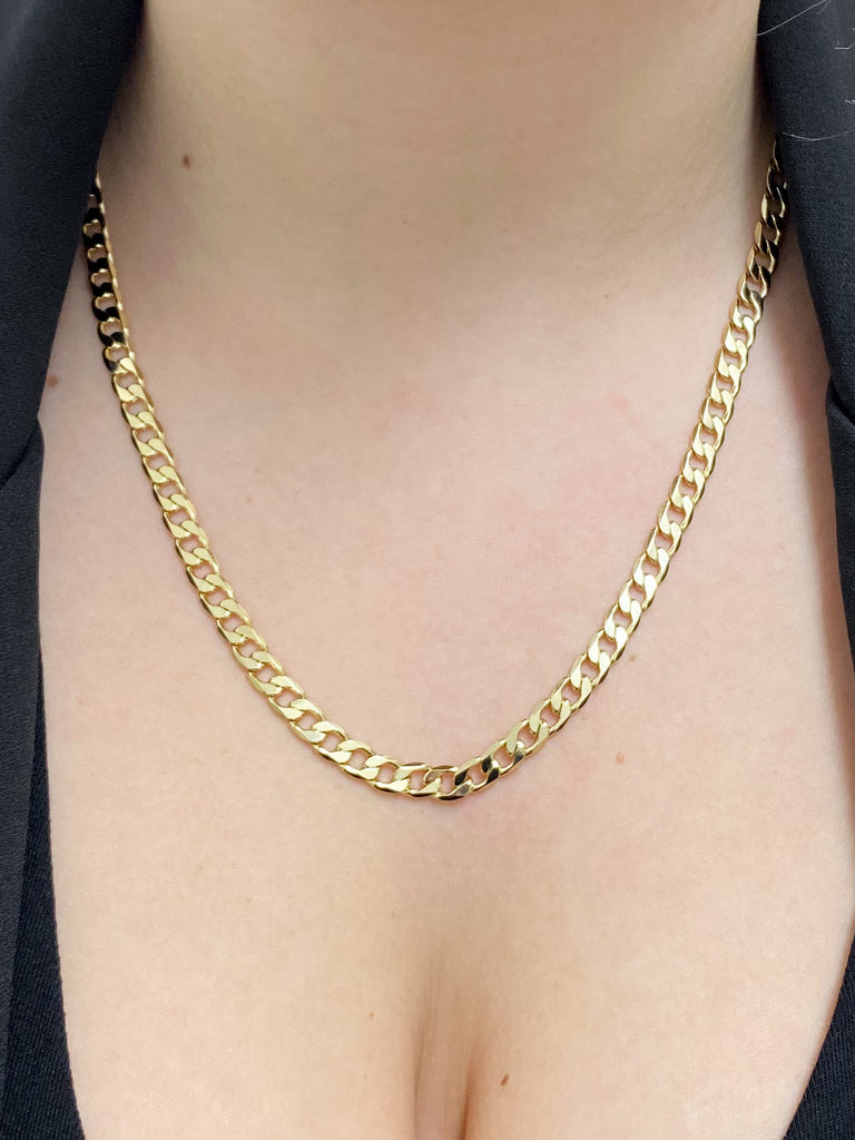 Gold Plated Devon Curb Chain in Gold
