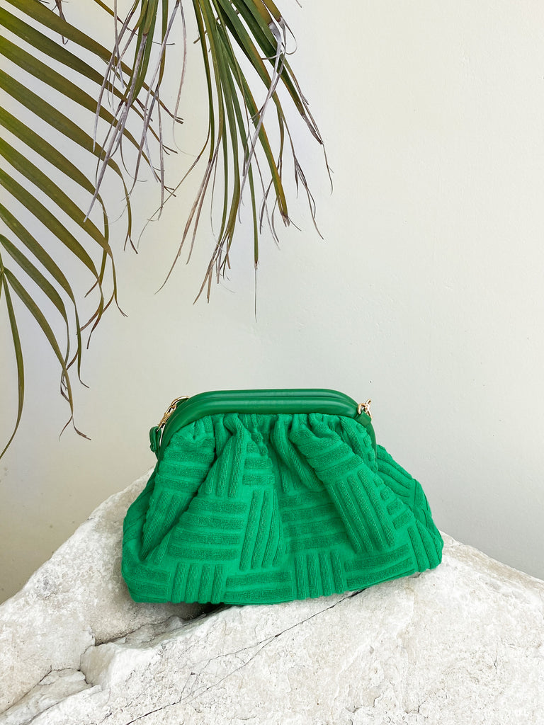 The Terry Clutch in Green