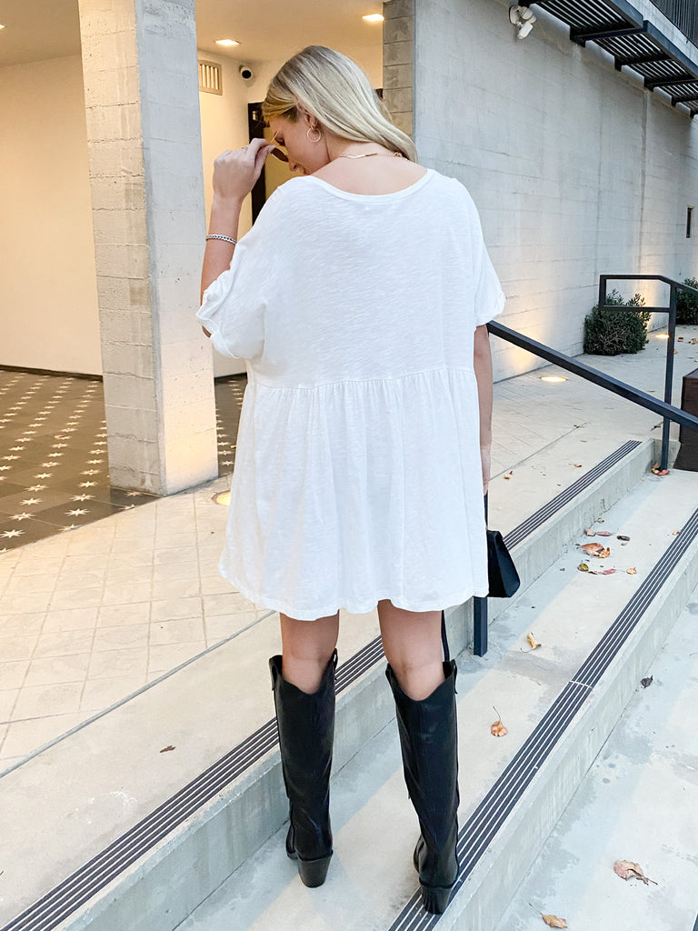 Emmie Tunic Dress in White